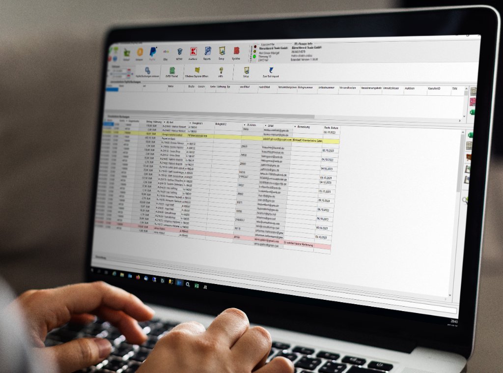 JTL-Wawi in Aktion auf einem Laptop – Einrichtung durch den JTL-Servicepartner